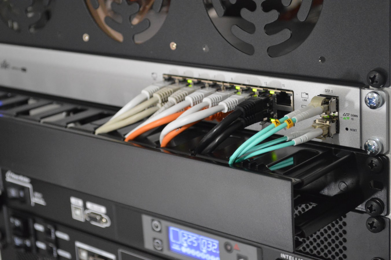 image showing hardware in the UK data centre